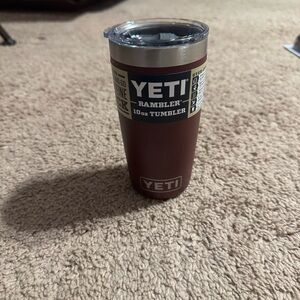 YETI Rambler 10 oz Tumbler in Deep Red